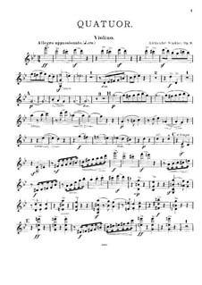 Klavierquartett in g-Moll, Op.8: Violinstimme by Alexander Winkler