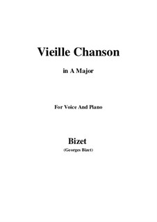Vieille chanson (A Song of the Woods): A-Dur by Georges Bizet