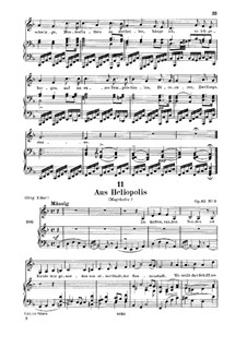 Aus 'Heliopolis' I, D.753 Op.65 No.3: Für tiefe Stimme und Klavier by Franz Schubert