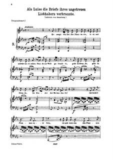 Als Luise die Briefe, K.520: Für Mittelstimme und Klavier by Wolfgang Amadeus Mozart