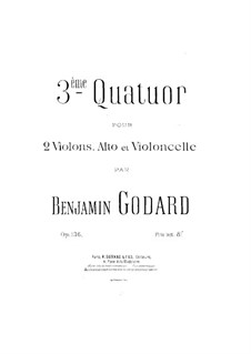 Streichquartett Nr.3 in A-Dur, Op.136: Cellostimme by Benjamin Godard