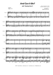 And Can It Be? (with 'Amazing Grace'): Duet for C-Instruments by folklore, Thomas Campbell