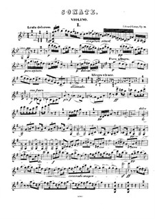 Sonate für Violine und Klavier Nr.2 in G-Dur, Op.13: Solostimme by Edvard Grieg