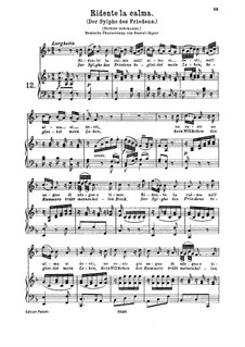 Ridente la calma, K.152/K.210a: Für hohe Stimme und Klavier by Wolfgang Amadeus Mozart, Josef Mysliveček