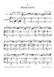 Sechs Stimmungsbilder für Violine und Klavier: Partitur by Johan Halvorsen