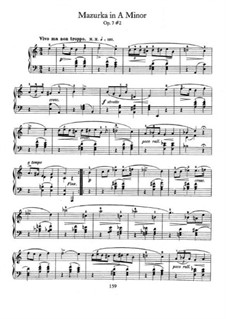 Mazurkas, Op.7: No.2 in A Minor by Frédéric Chopin