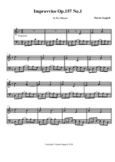 Improvviso No.1 in Re Minore, Op.157: Improvviso No.1 in Re Minore by Marzia Gaggioli