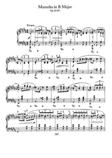 Mazurkas, Op.63: No.1 in B Major by Frédéric Chopin