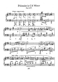 Polonäsen, Op.26: No.1 in C Sharp Minor by Frédéric Chopin