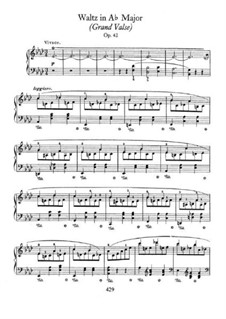 Walzer in As-Dur, Op.42: Für Klavier by Frédéric Chopin