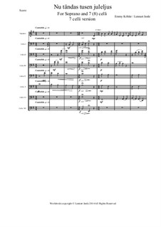 Nu tändas tusen juleljus: For voice and cellos by Emmy Köhler