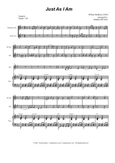 Just as I am: Duet for Bb-trumpet and french horn by William Batchelder Bradbury