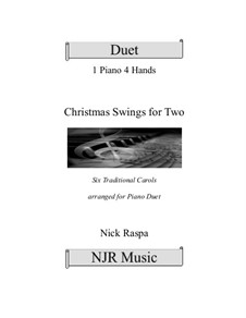 Christmas Swings For Two (1 piano 4 hands) intermediate: Christmas Swings For Two (1 piano 4 hands) intermediate by folklore, James Lord Pierpont