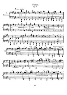 Vollständiger Satz: Für Klavier, vierhändig by Johannes Brahms