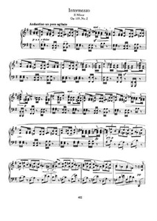 Vier Stücke, Op.119: No.2 Intermezzo in E Minor by Johannes Brahms