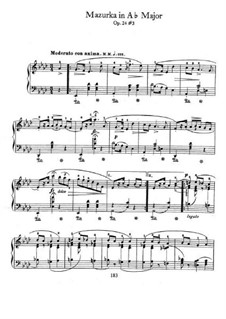 Mazurkas, Op.24: No.3 in A Flat Major by Frédéric Chopin