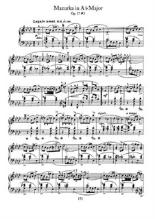 Mazurkas, Op.17: No.3 in A Flat Major by Frédéric Chopin