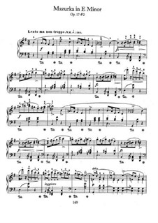 Mazurkas, Op.17: No.2 in E Minor by Frédéric Chopin