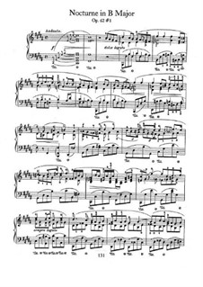 Nocturnen, Op.62: No.1 in B Major by Frédéric Chopin