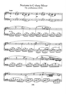 Nocturne in cis-Moll, B.49 KK IVa/16: Für Klavier by Frédéric Chopin