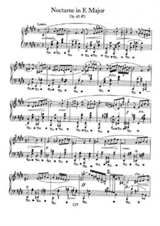 Nocturnen, Op.62: No.2 in E Major by Frédéric Chopin