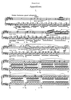 Apparitions, S.155: Für Klavier by Franz Liszt