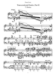 Études d'exécution transcendante, S.139: Nr.7-12 by Franz Liszt