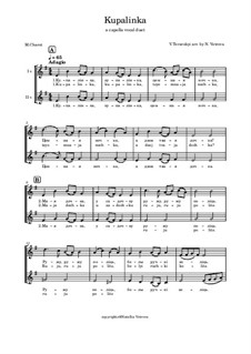 Kupalinka: Singpartitur by Vladimir Teravskiy