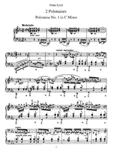 Zwei Polonäsen, S.223: Vollsammlung by Franz Liszt