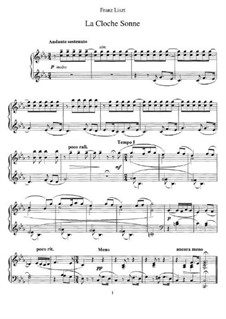 La cloche sonne, S.238: Für Klavier by Franz Liszt