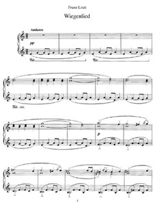 Wiegenlied, S.198: Für Klavier by Franz Liszt