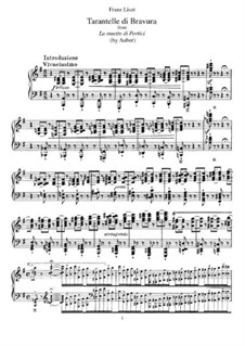 Transkription über Thema aus 'Die Stumme von Portici' von Auber, S.386: Für Klavier by Franz Liszt