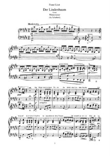 Nr.5 Der Lindenbaum: Bearbeitung für Klavier, S.561 No.7 by Franz Schubert