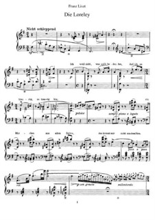 Die Loreley, S.273: Für Klavier by Franz Liszt