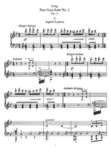 Suite Nr.2, Op.55: Für Klavier by Edvard Grieg