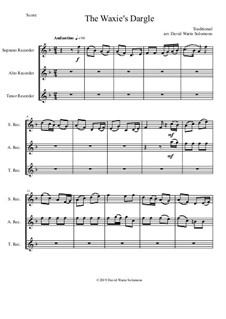 15 easy trios for recorder trio (soprano, alto, tenor): Vollsammlung by folklore