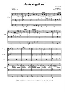 Panis angelicus: For brass quartet and organ - alternate version by César Franck