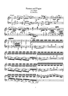 Präludium und Fuge in C-Dur, K.394: Für Klavier by Wolfgang Amadeus Mozart
