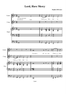 Mass of Divine Mercy: Vollpartitur, Stimmen by Stephen DeCesare