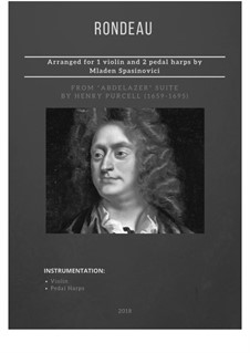 Abdelazer, oder Die Rache der Mauren, Z.570: Rondo, for two violins and harp by Henry Purcell