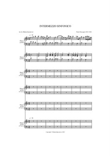 Cavaleria rusticana: Intermezzo, for harp sextet by Pietro Mascagni