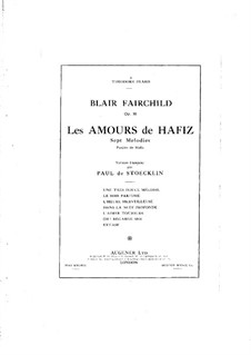 Les amours de Hafiz: Les amours de Hafiz by Blair Fairchild