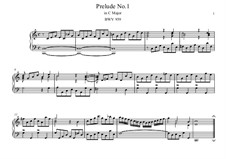 Präludium Nr.1, BWV 939: Für Klavier by Johann Sebastian Bach