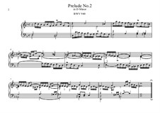Prelude No.2, BWV 940: Für Klavier by Johann Sebastian Bach
