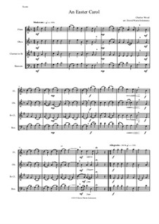 Easter Carol: For woodwind quartet by Charles Wood