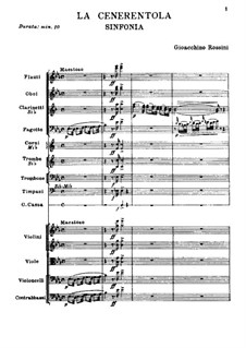 La Cenerentola: Vollpartitur by Gioacchino Rossini