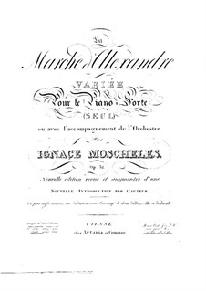 Alexander Variations, Op.32: Für Klavier by Ignaz Moscheles