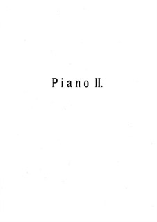 Suite für zwei Klaviere, vierhändig Nr.3 'Variationen', Op.33: Klavierstimme II by Anton Arenski