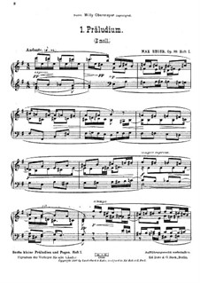 Sechs Präludien und Fugen, Op.99: Für Klavier by Max Reger