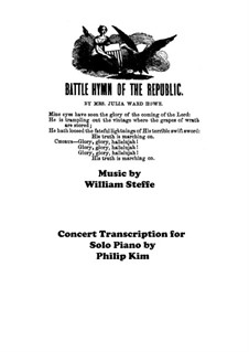 Battle Hymn of the Republic: Für Klavier by William Steffe